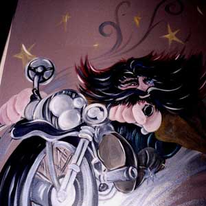 Mural of Hagrid and Hedwig