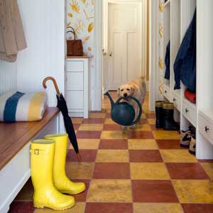 Gryffindor Colored Floor Tiles