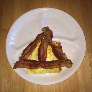 Eggs and Bacon Deathly Hallows