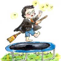 Watercolors of Young Harry Potter Characters