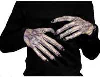 Blackened Hand for Dumbledore Costume