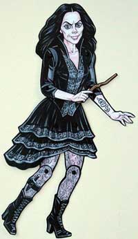 Bellatrix Lestrange Jointed Paper Doll