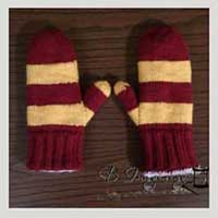 Knitting Patterns for Harry Potter Mittens