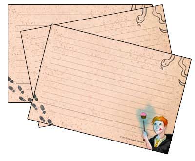 Blank recipe cards inspired by Harry Potter