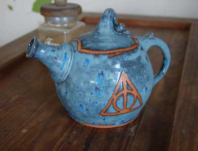Teapot inspired by Harry Potter and the Deathly Hallows symbol