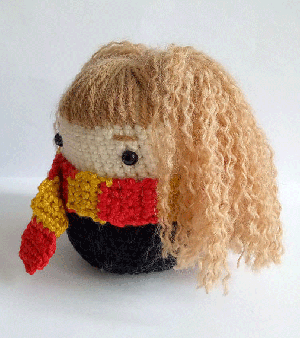 Amigurumi version of Hermione Granger on Etsy