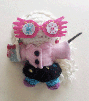 Amigurumi version of Luna Lovegood on Etsy