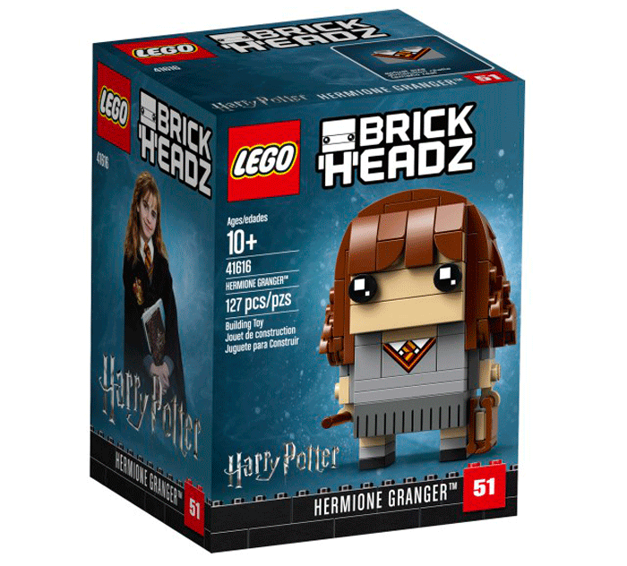 Front cover of the LEGO BrickHeadz of Hermione Granger. #hp #harrypotter #harrypotterfan #hermione #hermionegranger #lego #brickheadz