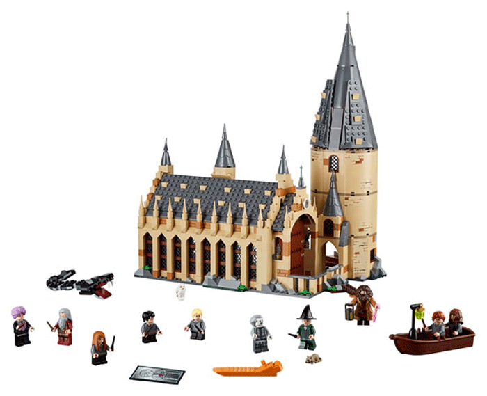 LEGO set of the Hogwarts Great Hall. #hp #harrypotter #lego #hogwarts #greathall