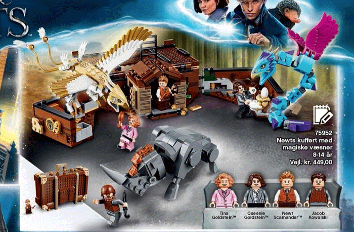 The new LEGO set of Newt Scamander's magical briefcase and some of the beasts found inside it. #hp #fb #fantasticbeasts