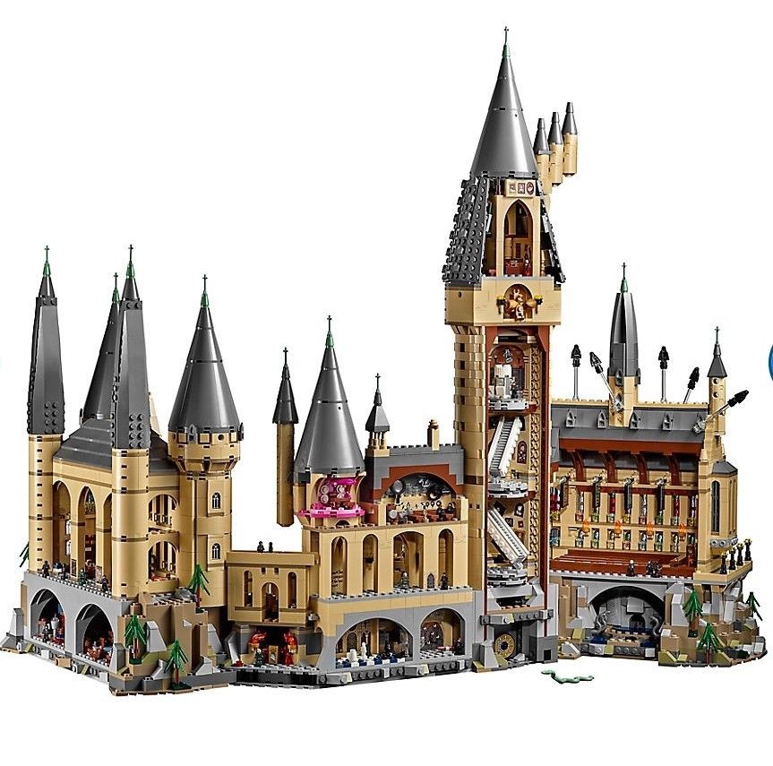Backside of the LEGO Hogwarts Castle set 71043