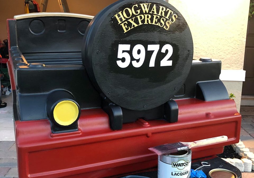 Thomas Bed Transformed Into The Hogwarts Express