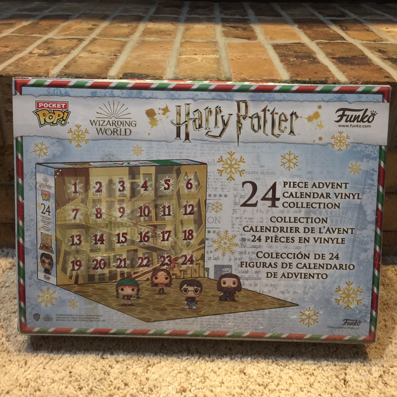 The back of the box for the 2020 Funko Harry Potter advent calendar