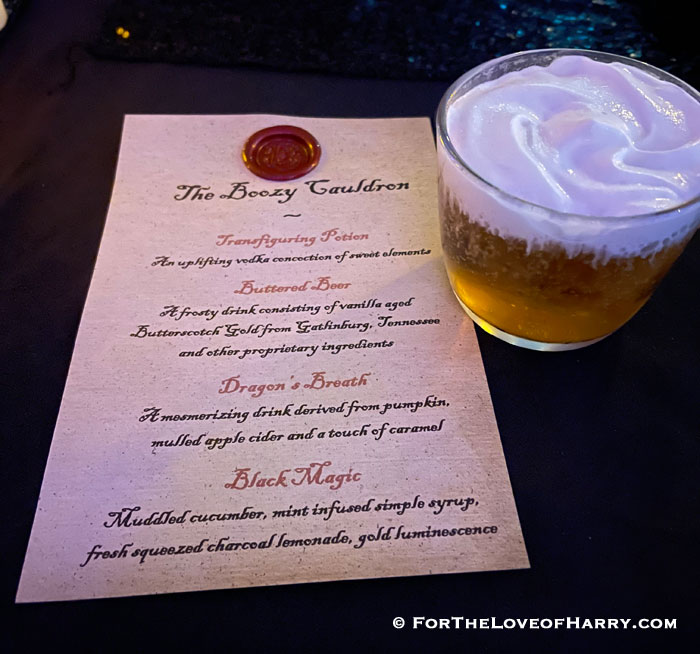 The second drink was buttered beer