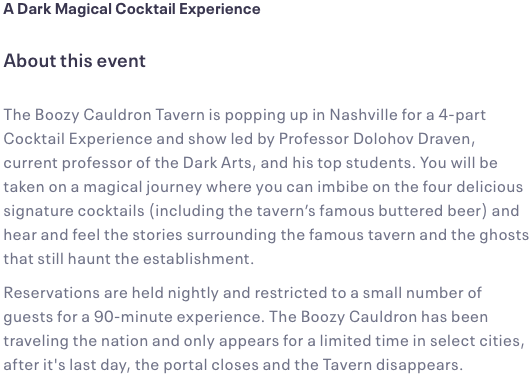 This is how The Boozy Cauldron describes itself