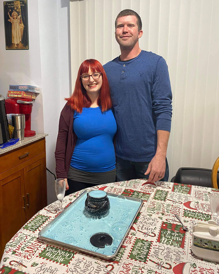 Laura's gender reveal - it's a boy!