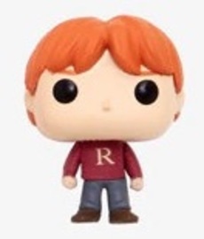 Ron Weasley Wearing a Sweater From a Harry Potter Funko Advent Calendar