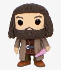 Rubeus Hagrid With a Pink Umbrella From a Harry Potter Funko Advent Calendar